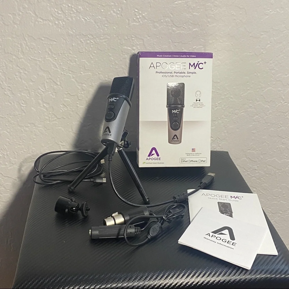 Apogee Mic Plus USB Microphone Works On Mac and Windows